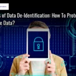 The image shows how data de-identification can protect your sensitive data